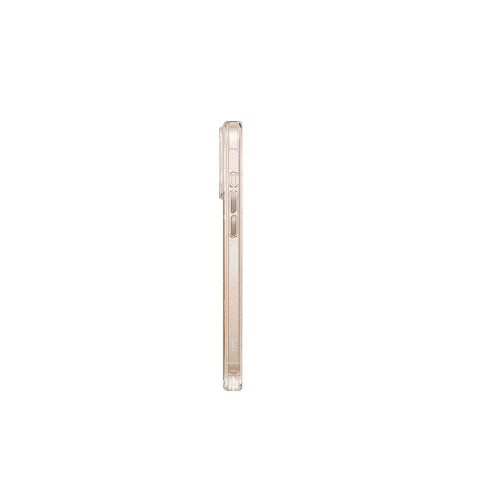Apple iPhone 16 Pro Max Kılıf M-safe Şarj Özellikli Simli Arka Yüzey Askı Aparatlı Coehl Lumino Kapak Rose Gold