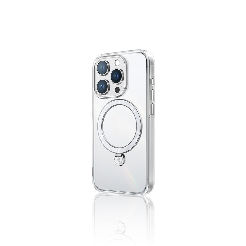 Apple iPhone 16 Pro Max Kılıf M-safe Şarj Özellikli Standlı Pynana Dancing Streamer Serisi Kapak Mor
