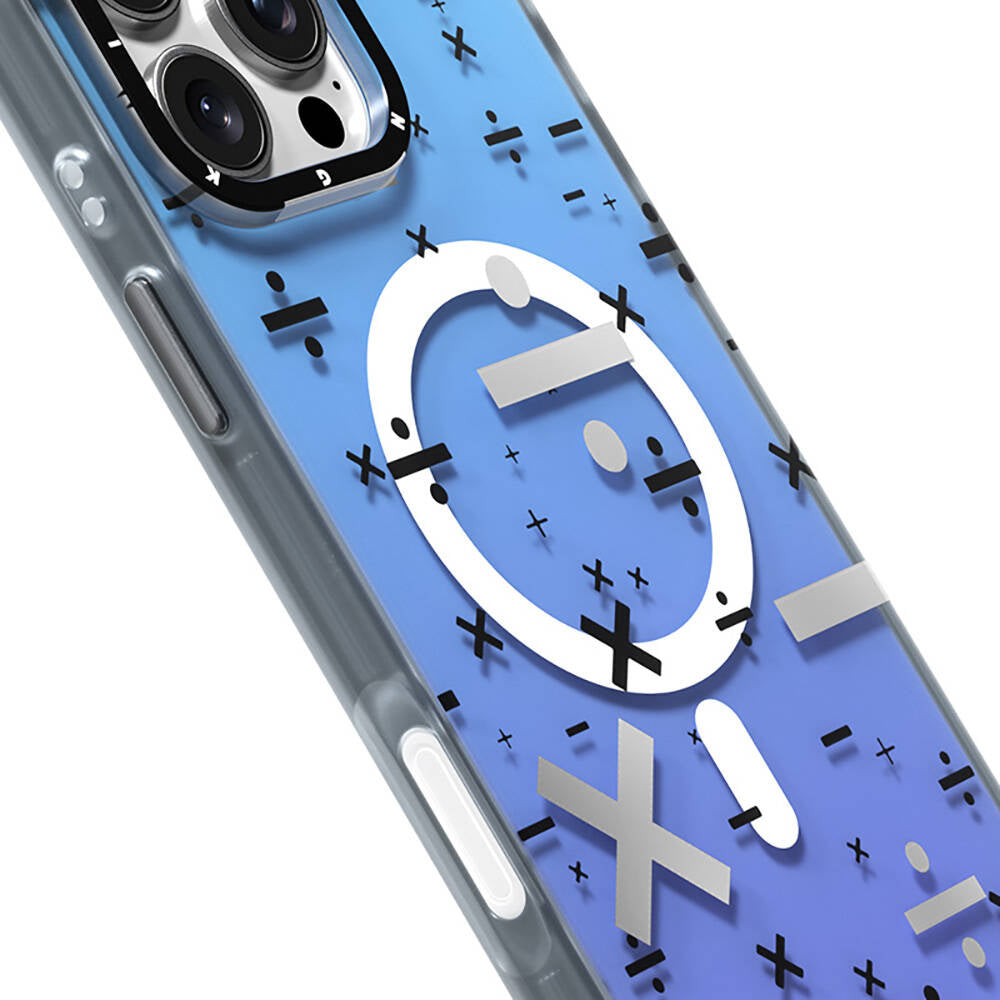 Apple iPhone 16 Pro Max Kılıf M-safe Şarj Özellikli Youngkit Mathematical Serisi Kapak Colorful