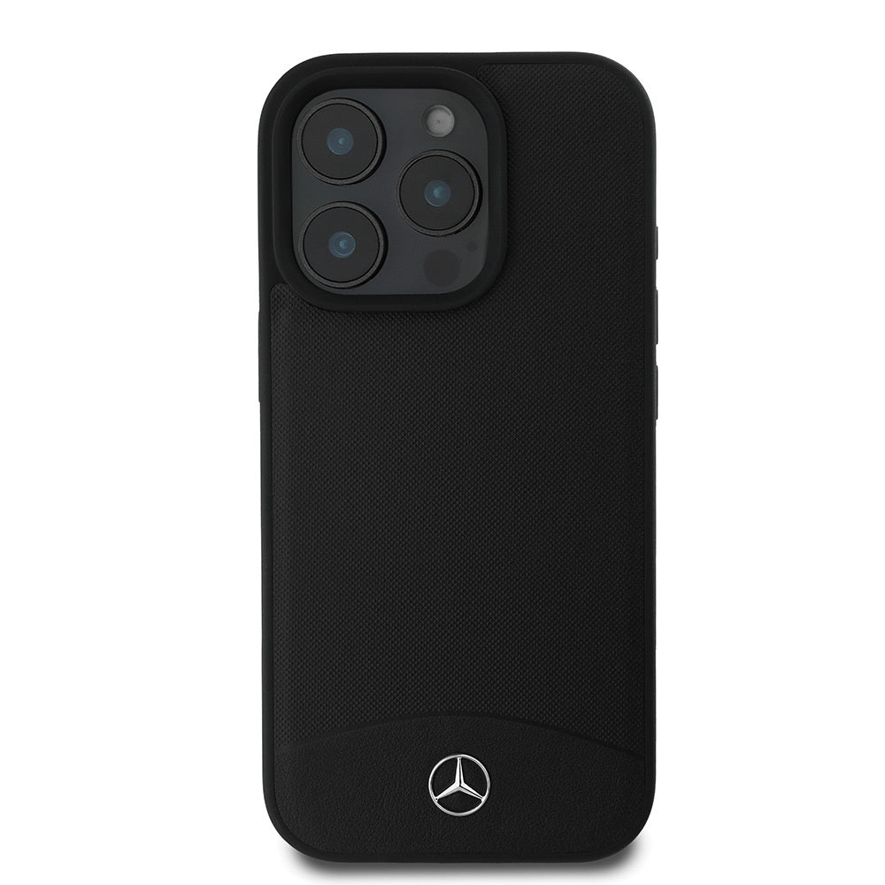 Apple iPhone 16 Pro Max Kılıf Mercedes Benz Orjinal Lisanslı M-safe Şarj Özellikli Dokulu ve Düz Deri Kapak Bej