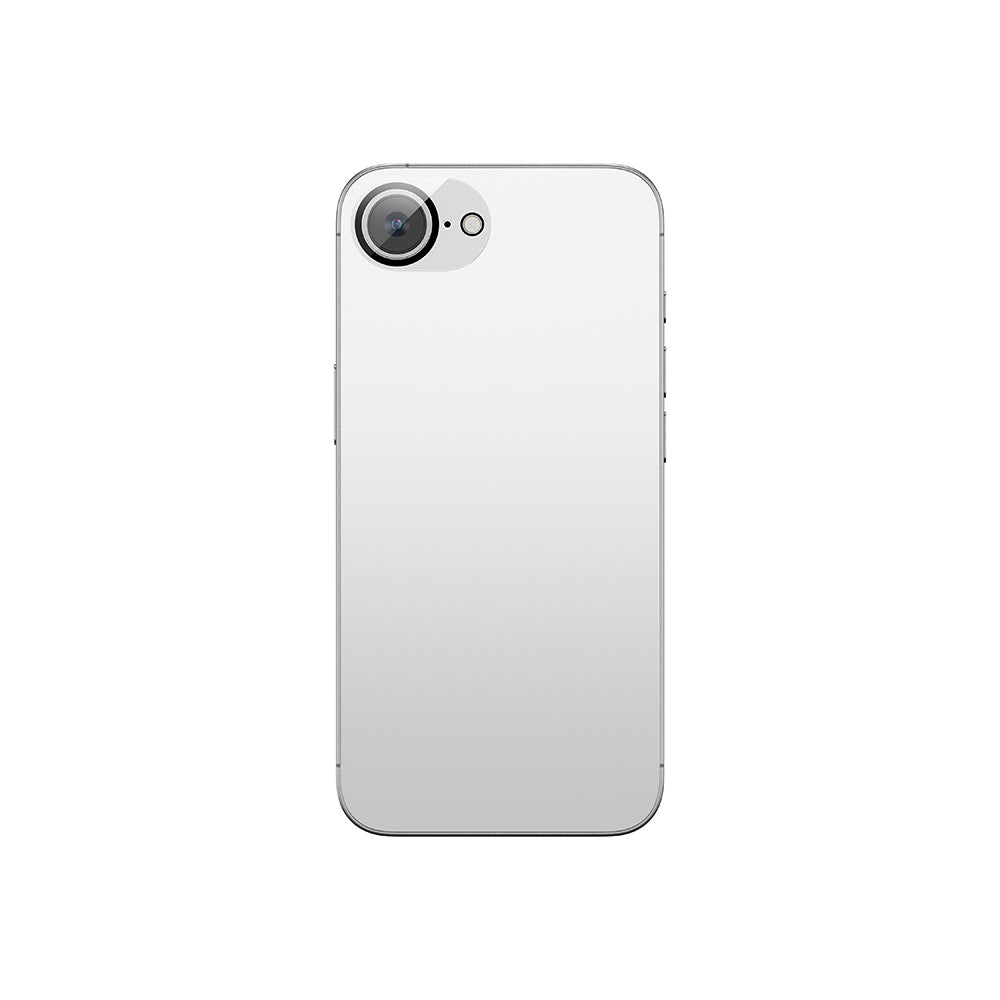 Apple iPhone 16E Amazingthing Anti Reflective Kamera Lens Koruyucu + Kolay Uygulama Aparatlı Gümüş