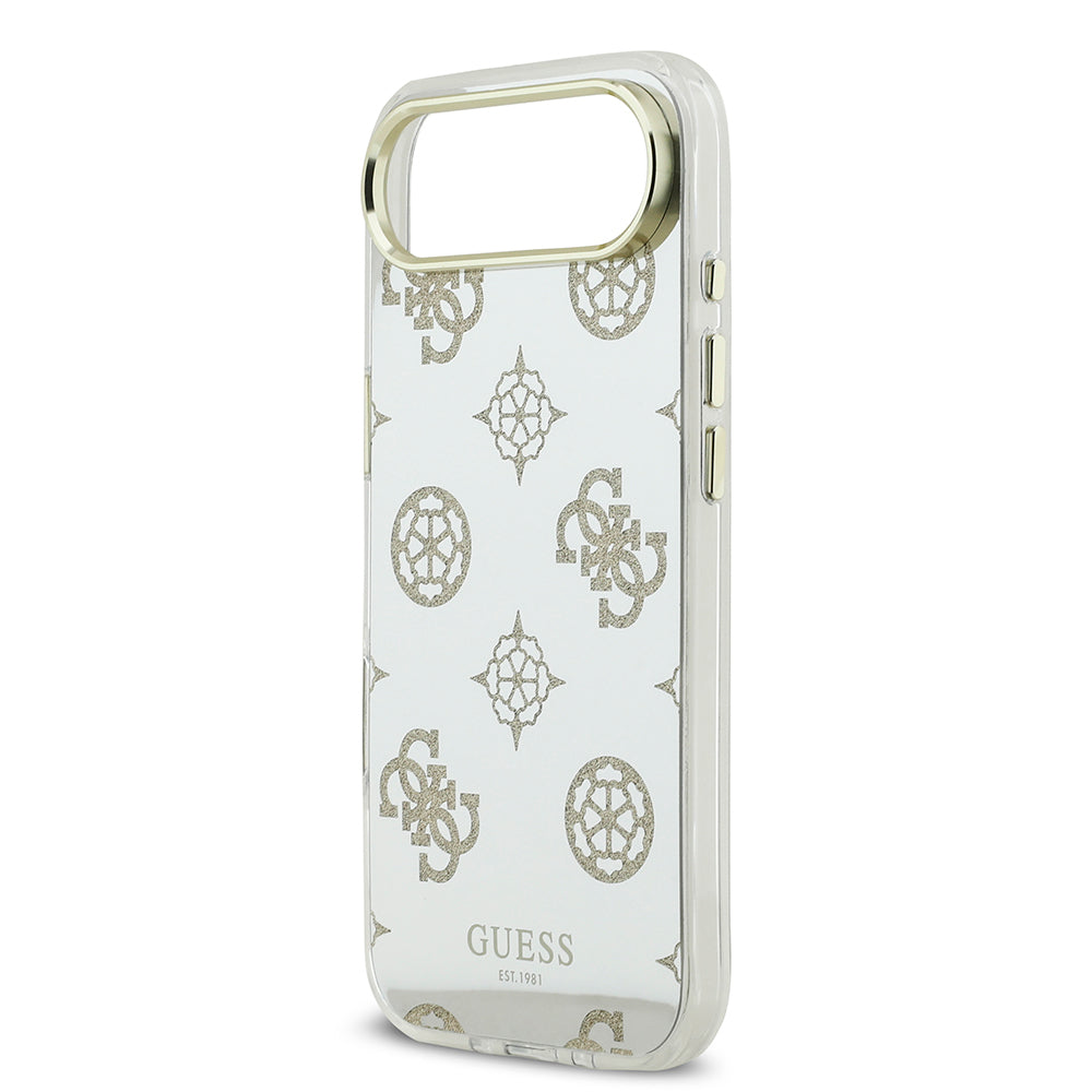 Apple iPhone 17 Air Kılıf Guess Orjinal Lisanslı Metal Kamera Çerçeveli Simli Aynalı Kapak Gümüş