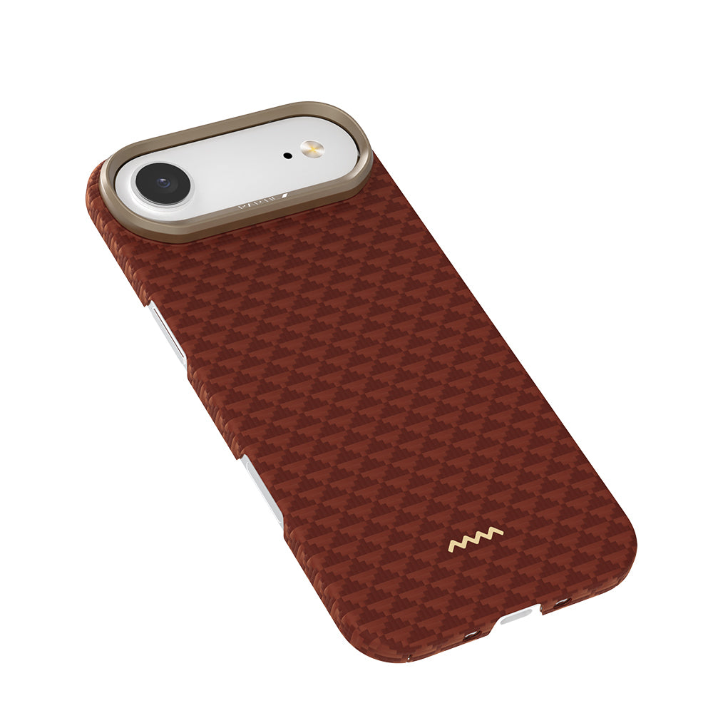 Apple iPhone 17 Air Kılıf M-safe Şarj Özellikli Raptic Aramid Skin Origin Serisi Kapak Lacivert