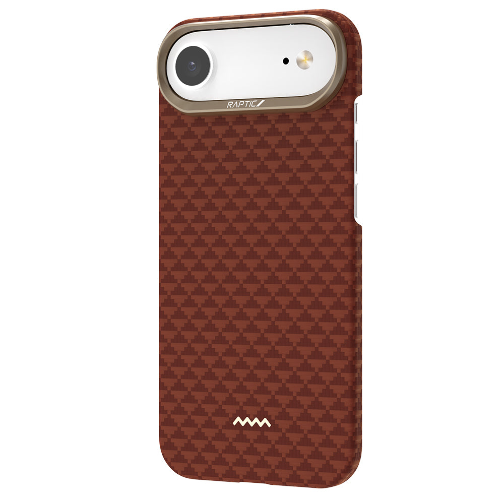Apple iPhone 17 Air Kılıf M-safe Şarj Özellikli Raptic Aramid Skin Origin Serisi Kapak Lacivert
