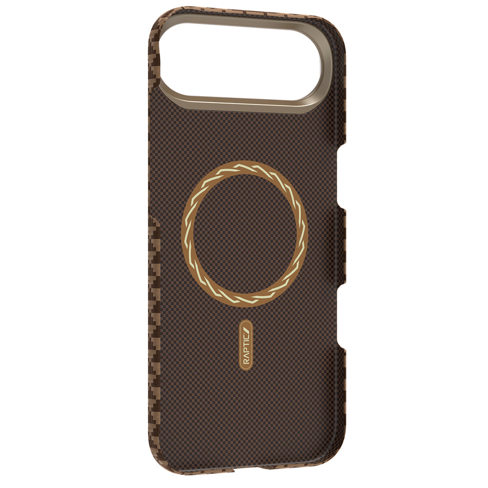 Apple iPhone 17 Air Kılıf M-safe Şarj Özellikli Raptic Aramid Skin Origin Serisi Kapak Lacivert