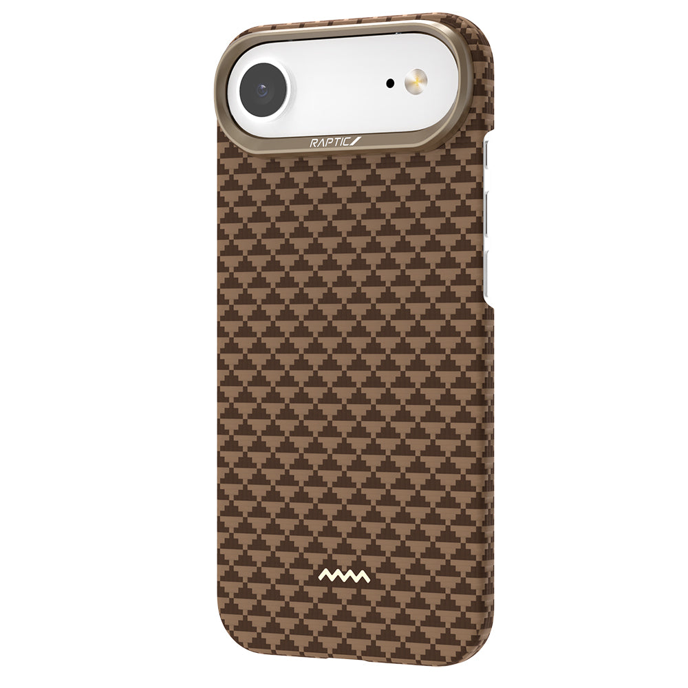 Apple iPhone 17 Air Kılıf M-safe Şarj Özellikli Raptic Aramid Skin Origin Serisi Kapak Lacivert