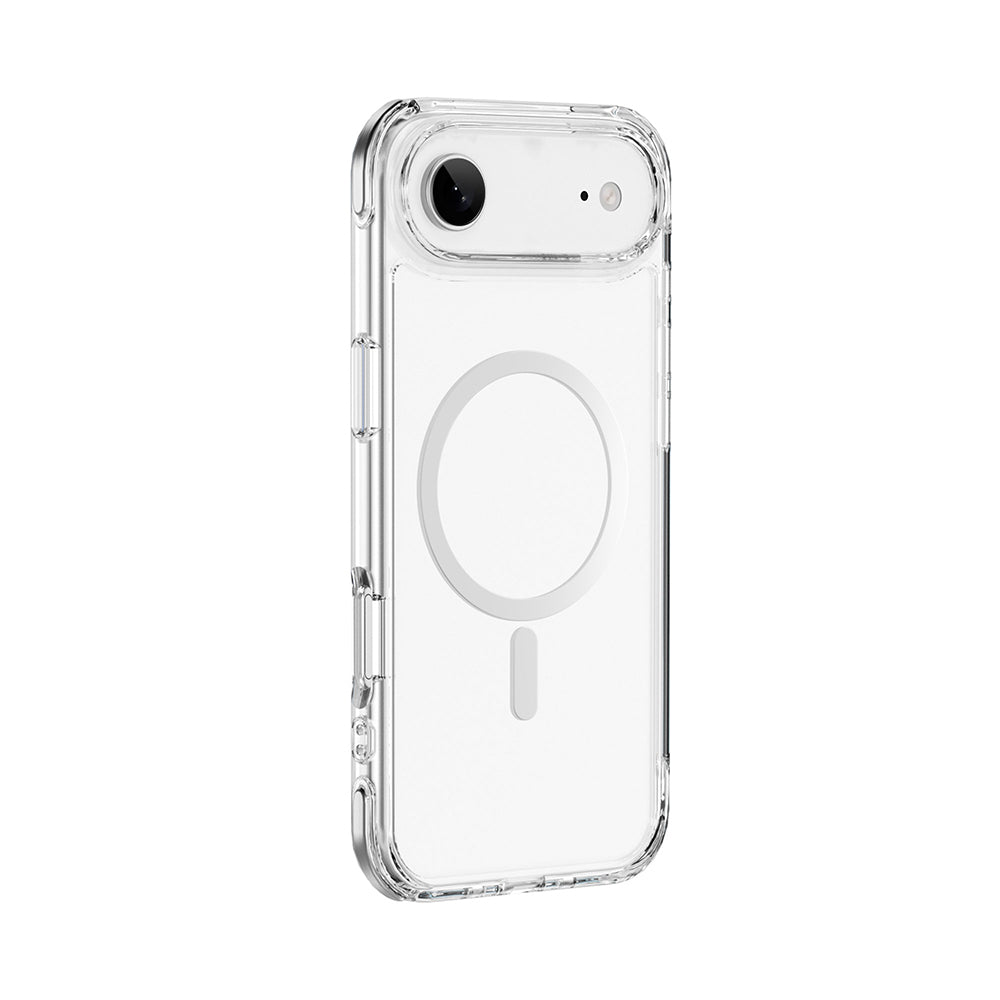 Apple iPhone 17 Air Kılıf M-safe Şarj Özellikli Wiwu MCC-702 Titanyum Pro Serisi Sert PC Kapak Siyah