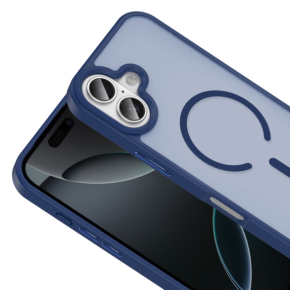 Apple iPhone 17 Kılıf M-safe Şarj Özellikli Mat Arka Yüzey Zore Sio Kapak Turuncu