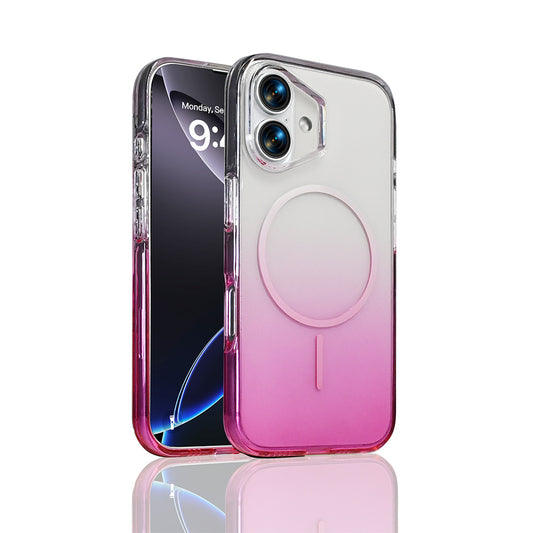 Apple iPhone 17 Kılıf M-Safe Şarj Özellikli Zore Septik Silikon Kapak Pembe