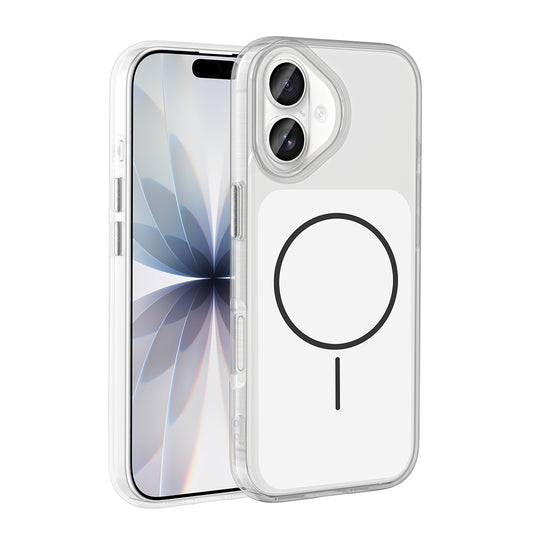 Apple iPhone 17 Kılıf Metal Buton Tasarımlı Zore İkonik Sert Silikon Kapak