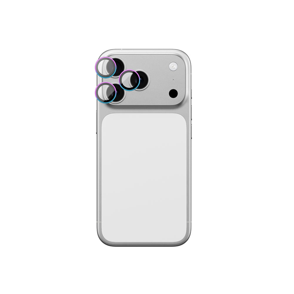 Apple iPhone 17 Pro Amazingthing Anti Reflective Kamera Lens Koruyucu + Kolay Uygulama Aparatlı Gümüş
