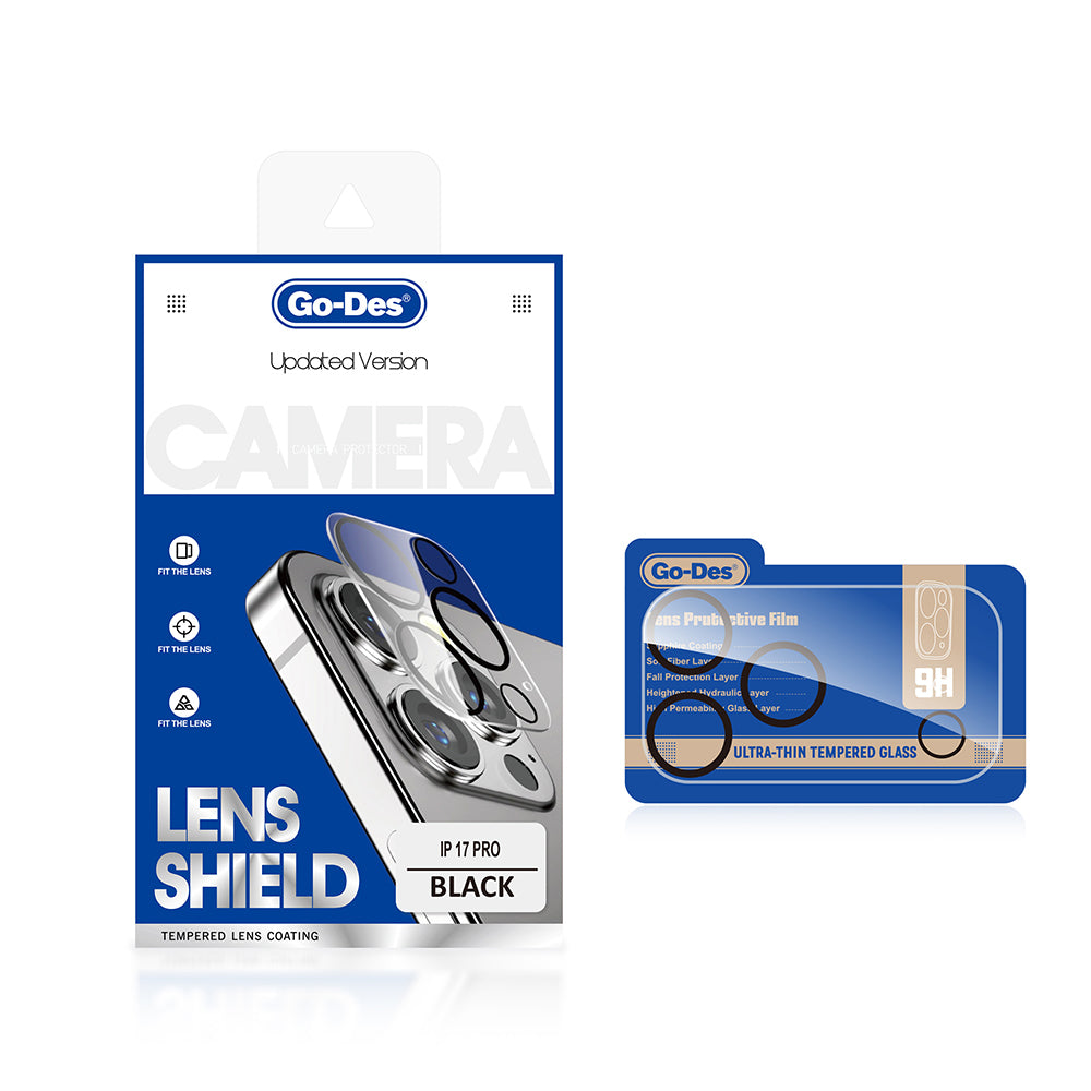 Apple iPhone 17 Pro Go Des Lens Shield CL-14 Kamera Lens Koruyucu Şeffaf