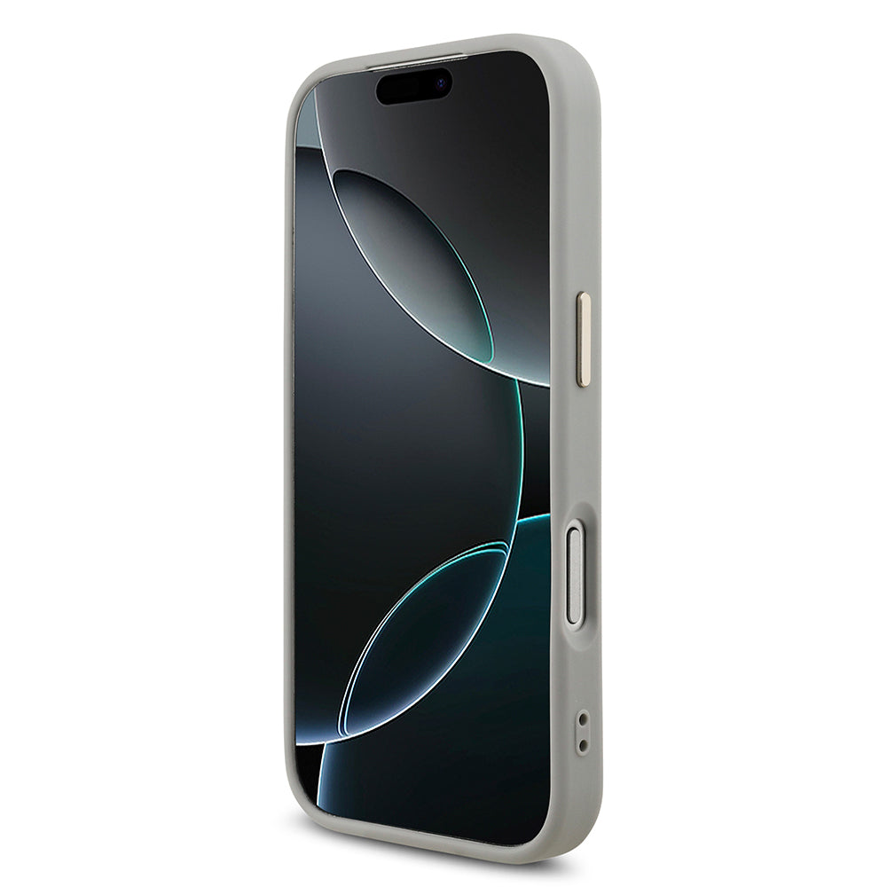 Apple iPhone 17 Pro Kılıf Guess Orjinal Lisanslı 4G Büyük Metal Kamera Çerçeveli ve Logolu Glitter Kapak Gold