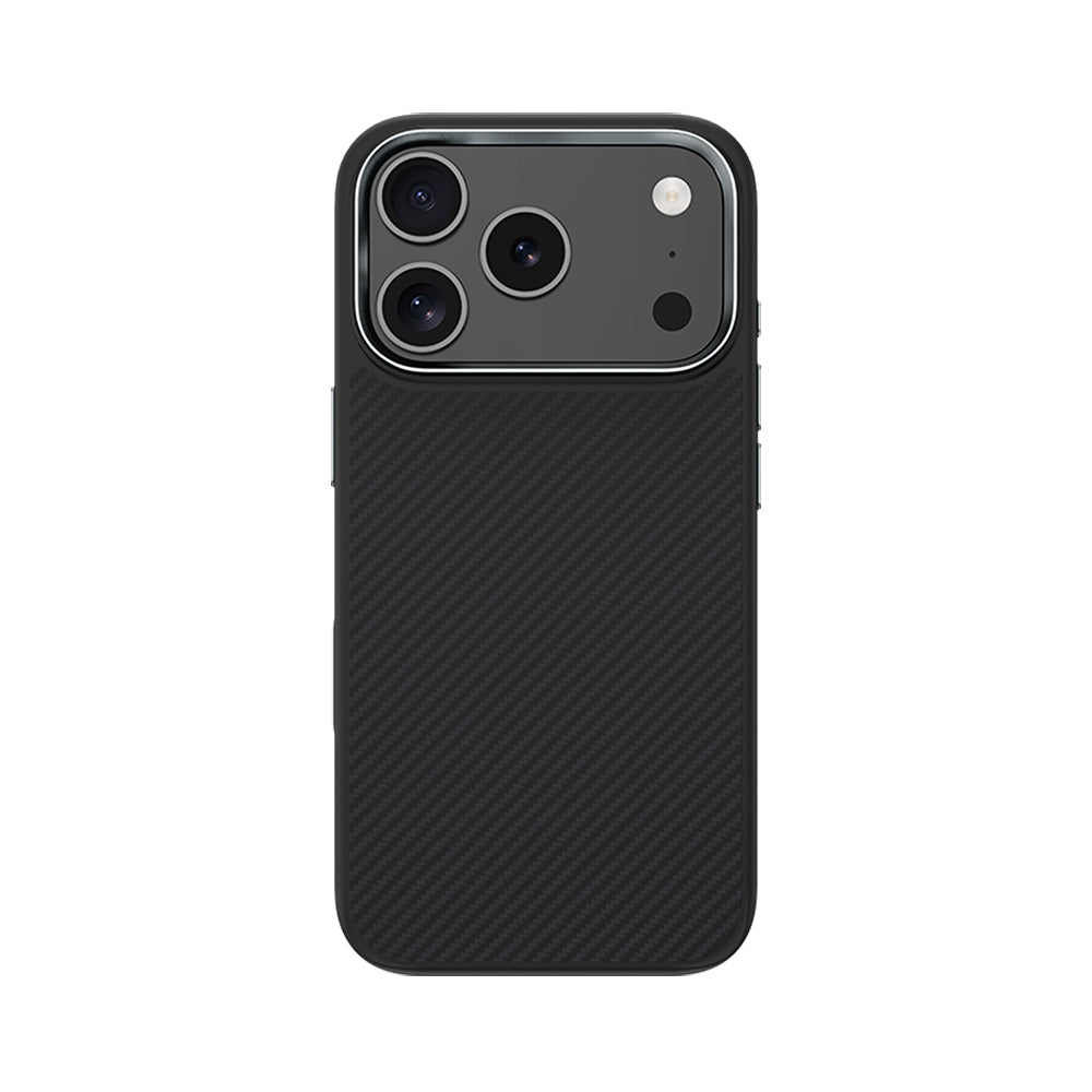 Apple iPhone 17 Pro Kılıf Karbon Fiber M-safe Şarj Özellikli Benks Hybrid ArmorPro 600D Kevlar Kapak