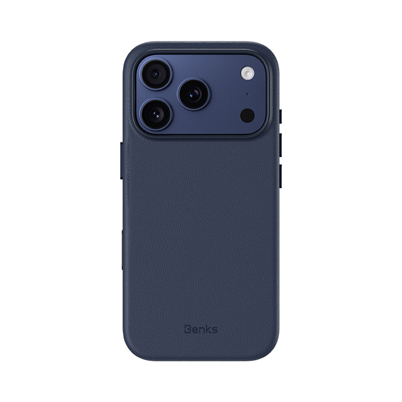 Apple iPhone 17 Pro Kılıf M-safe Şarj Özellikli Çizilmeye Dayanıklı Benks VitaPro Serisi PU Deri Kapak