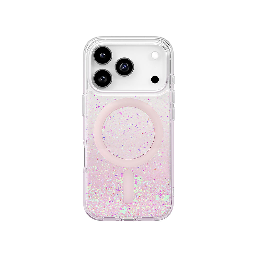 Apple iPhone 17 Pro Kılıf M-safe Şarj Özellikli Hologram Parçalı Coehl Rosara Kapak