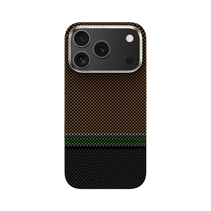 Apple iPhone 17 Pro Kılıf M-safe Şarj Özellikli Karbon Fiber Tasarımlı Benks Prestige ArmorPro Kevlar Kapak