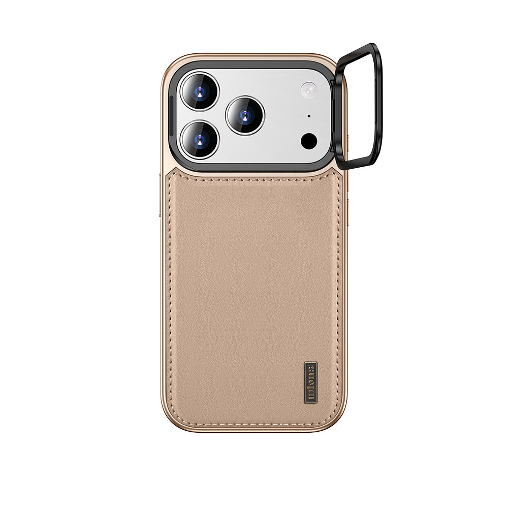Apple iPhone 17 Pro Kılıf M-safe Şarj Özellikli Standlı Leto Kapak Gri