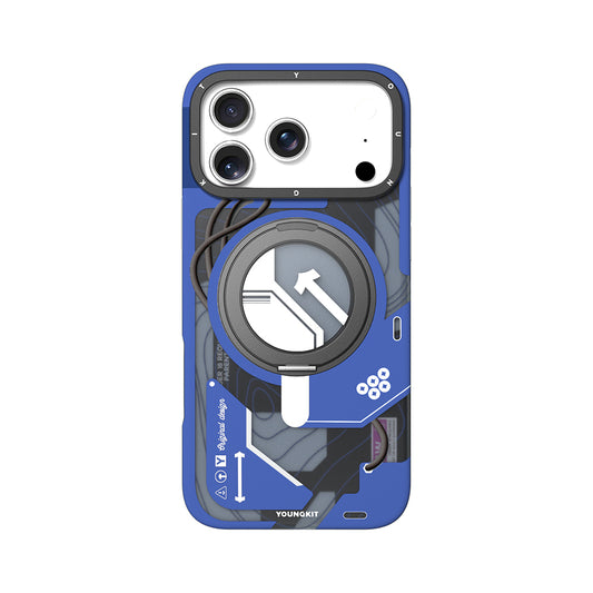 Apple iPhone 17 Pro Kılıf M-safe Şarj Özellikli Youngkit Starship Serisi Kapak Siyah