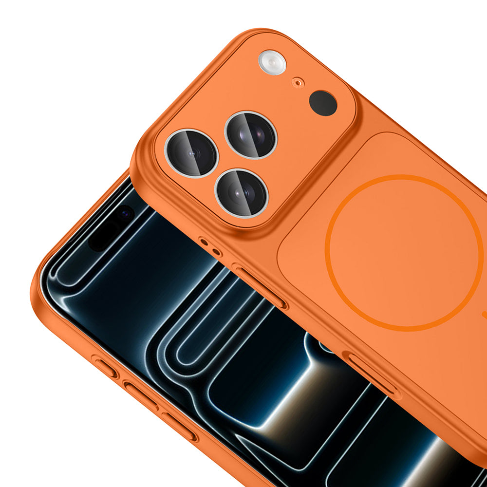 Apple iPhone 17 Pro Kılıf Zore M-Safe Şarj Özellikli Kamera Korumalı Formen Kapak Mavi