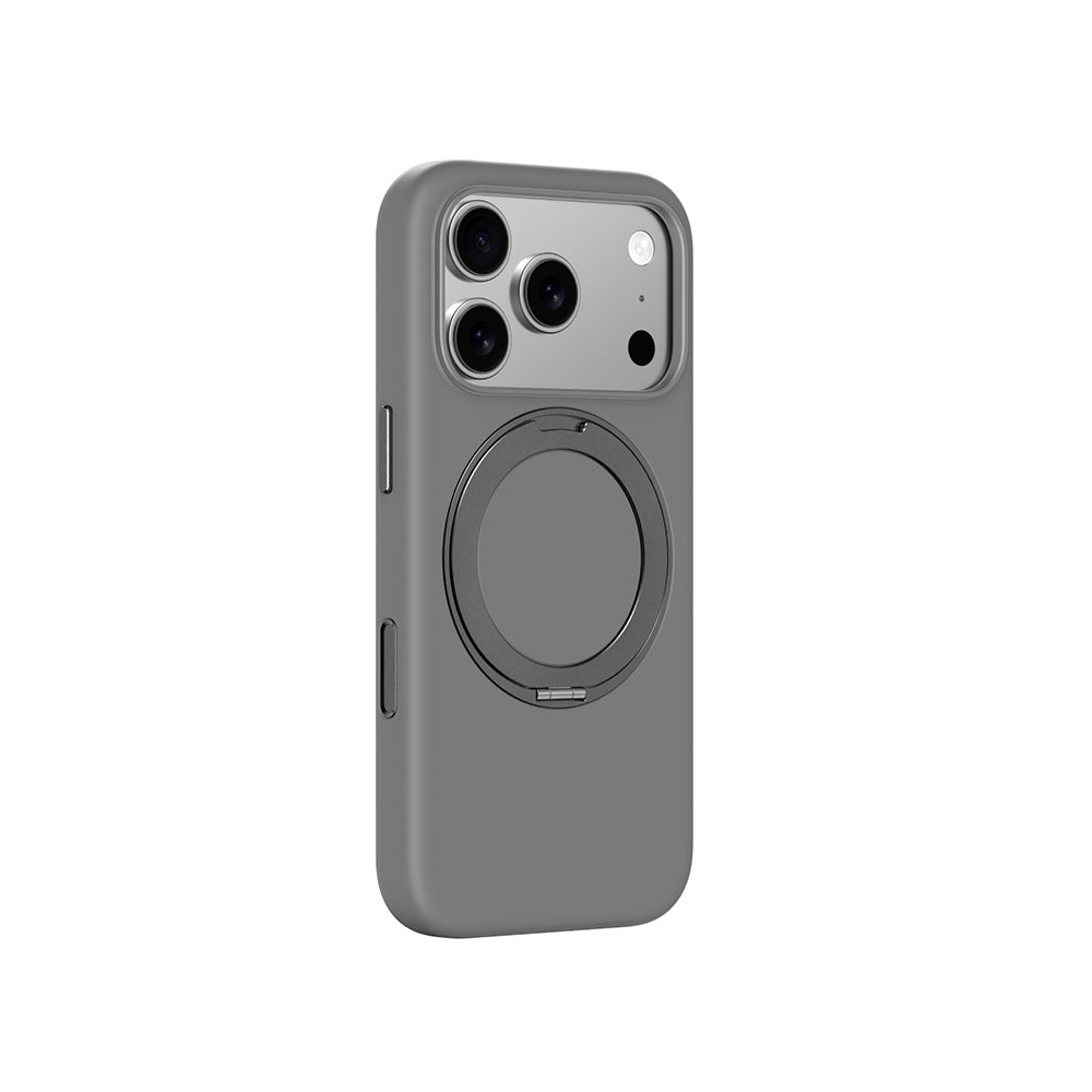 Apple iPhone 17 Pro Max Amazingthing Cloudie MagSpin 360 Derece Standlı M-Safe Kılıf Gri