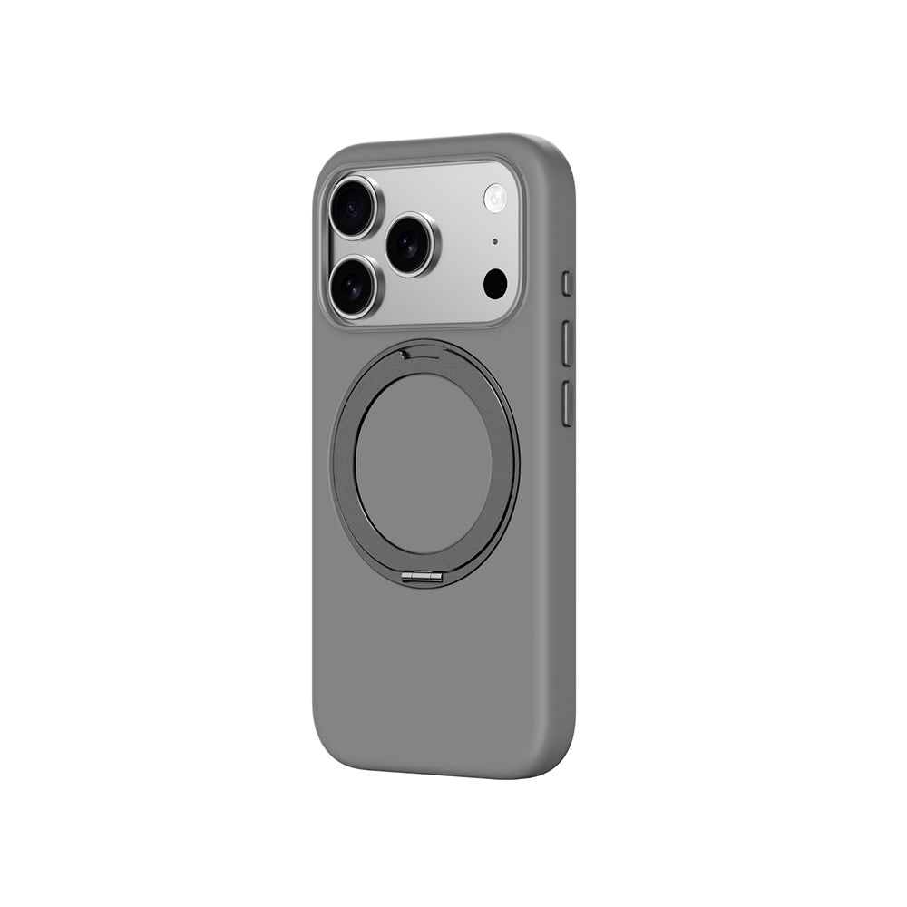 Apple iPhone 17 Pro Max Amazingthing Cloudie MagSpin 360 Derece Standlı M-Safe Kılıf Gri