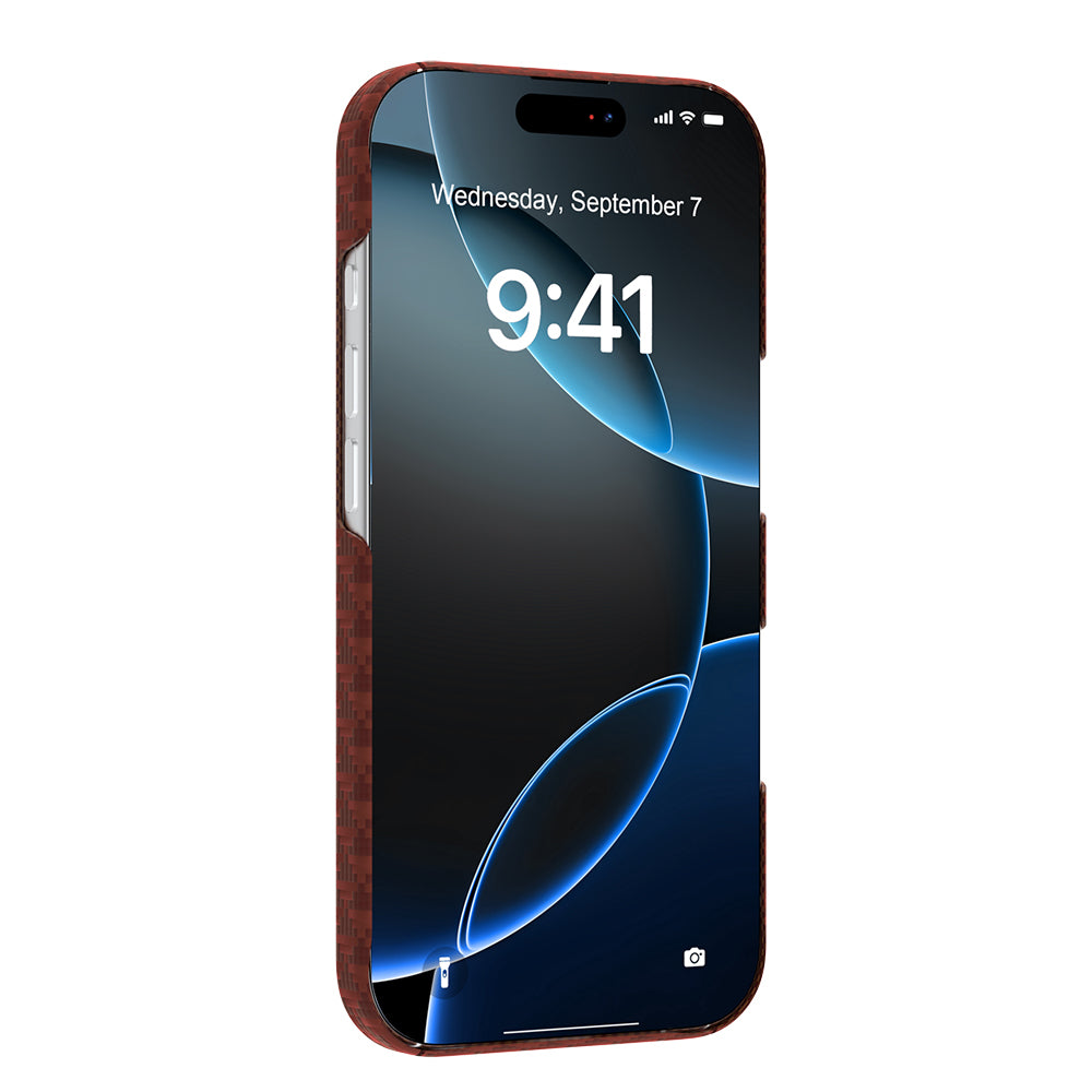 Apple iPhone 17 Pro Max Kılıf M-safe Şarj Özellikli Raptic Aramid Skin Origin Serisi Kapak Lacivert