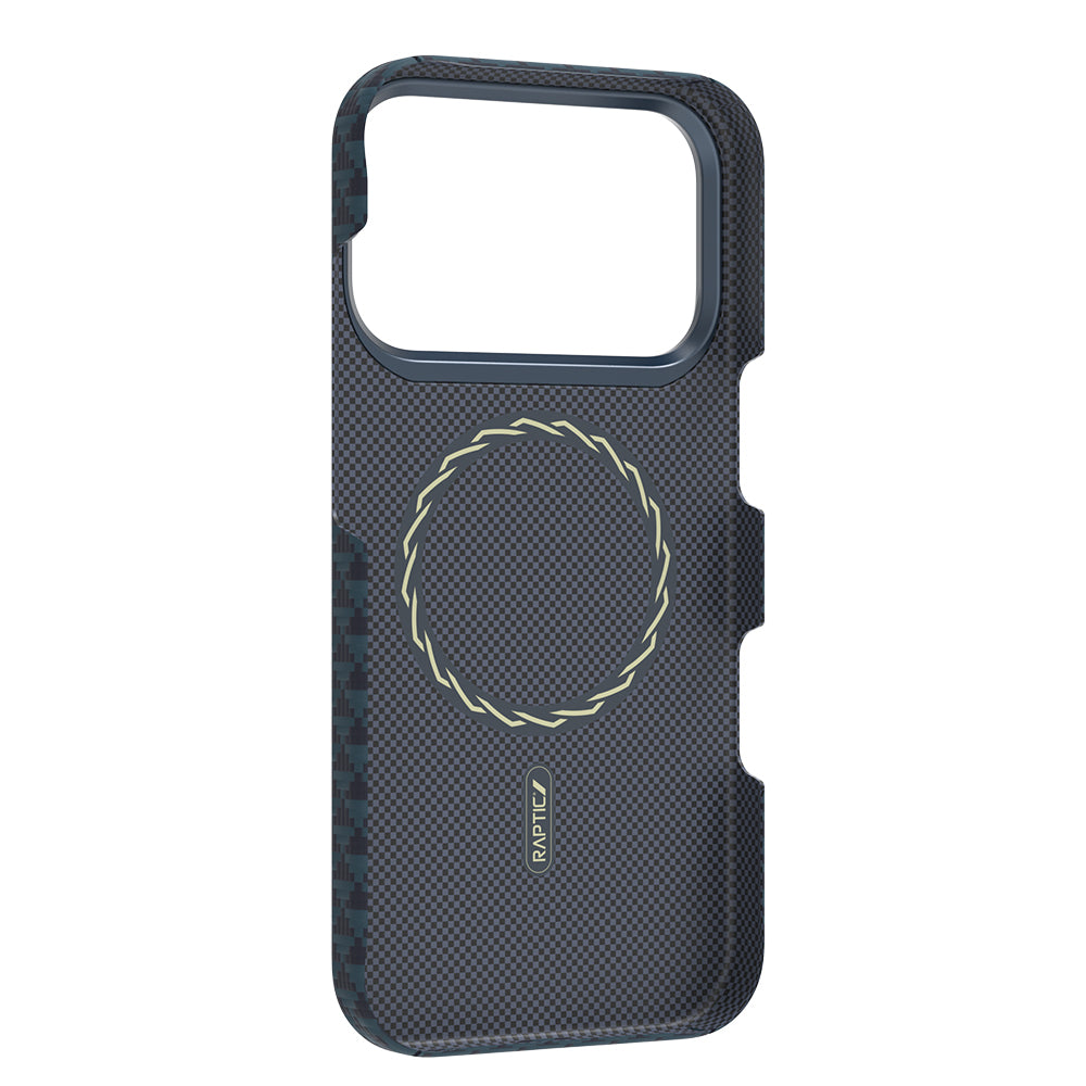 Apple iPhone 17 Pro Max Kılıf M-safe Şarj Özellikli Raptic Aramid Skin Origin Serisi Kapak Kırmızı