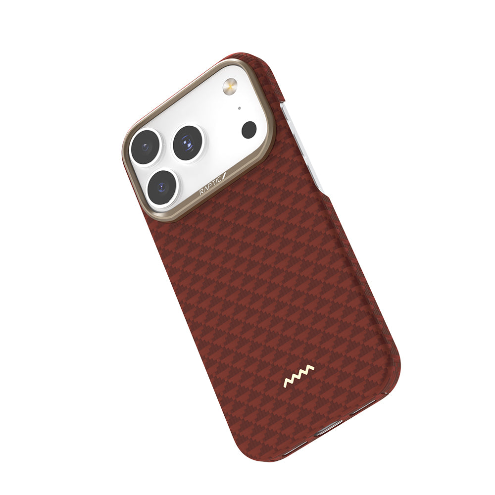 Apple iPhone 17 Pro Max Kılıf M-safe Şarj Özellikli Raptic Aramid Skin Origin Serisi Kapak Lacivert