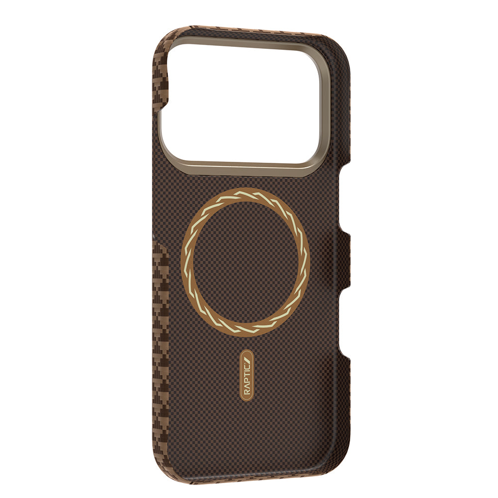 Apple iPhone 17 Pro Max Kılıf M-safe Şarj Özellikli Raptic Aramid Skin Origin Serisi Kapak Lacivert