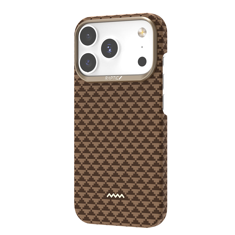 Apple iPhone 17 Pro Max Kılıf M-safe Şarj Özellikli Raptic Aramid Skin Origin Serisi Kapak Lacivert
