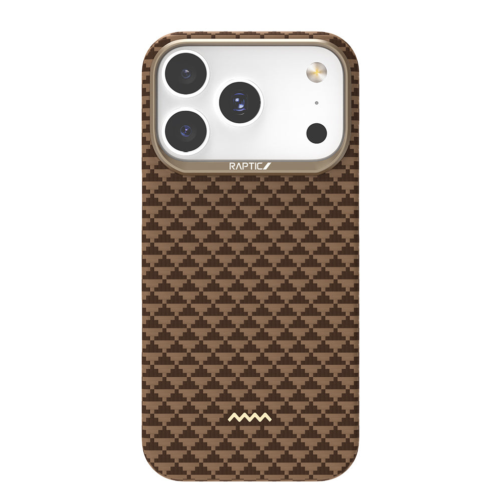 Apple iPhone 17 Pro Max Kılıf M-safe Şarj Özellikli Raptic Aramid Skin Origin Serisi Kapak Lacivert
