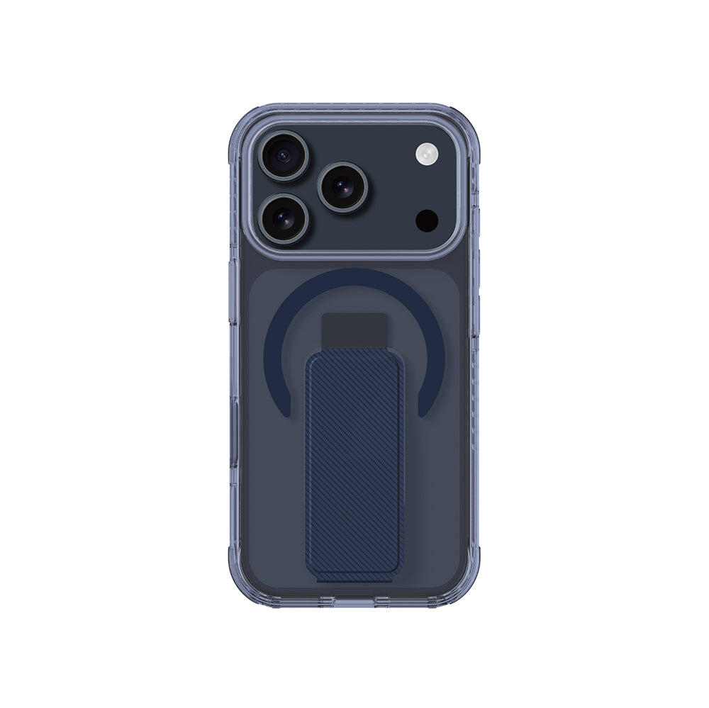 Apple iPhone 17 Pro Max Kılıf M-safe Şarj Özellikli Standlı Amazingthing Titan Pro Plus Kapak Mavi