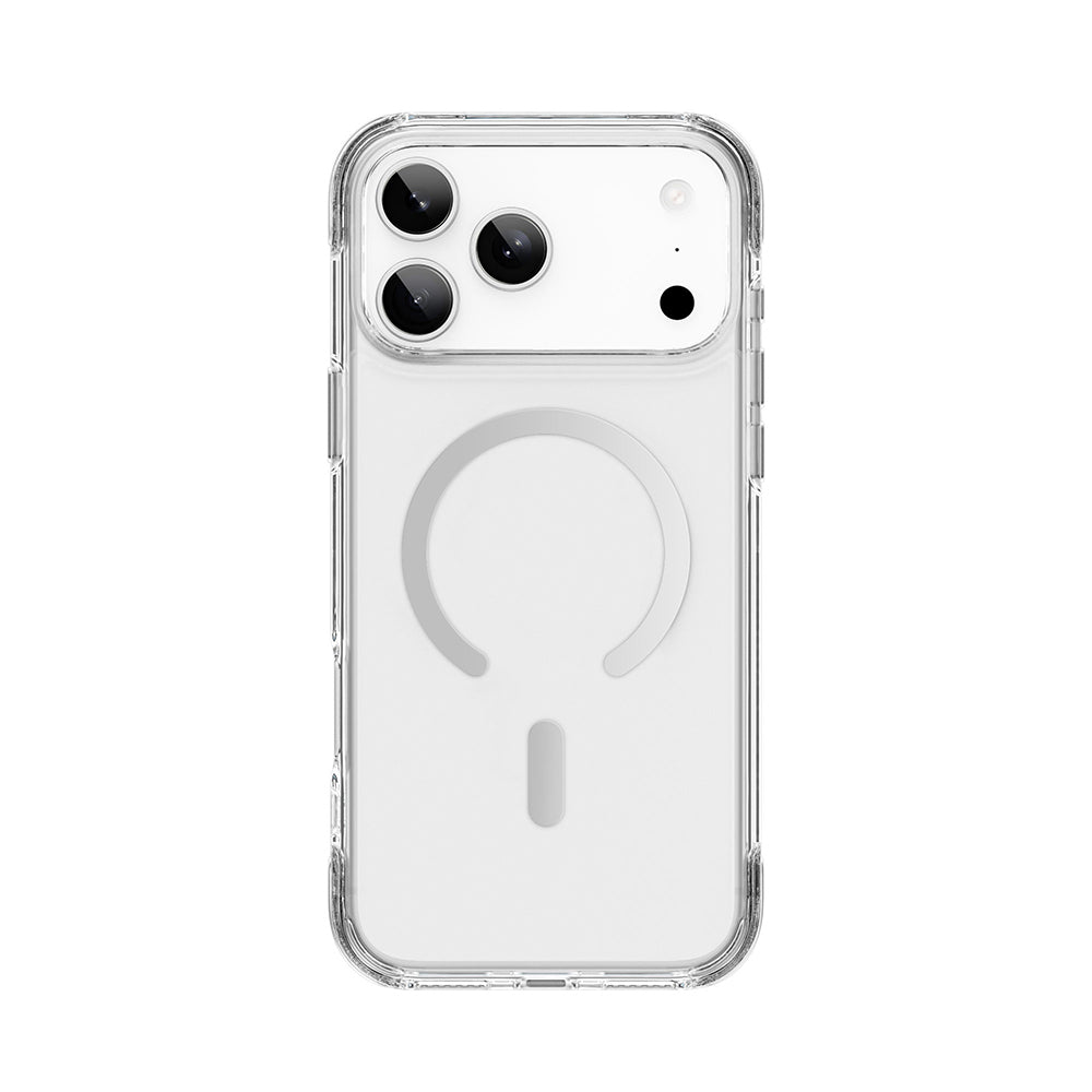 Apple iPhone 17 Pro Max Kılıf M-safe Şarj Özellikli Wiwu MCC-702 Titanyum Pro Serisi Sert PC Kapak Siyah