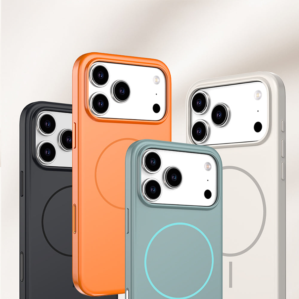 Apple iPhone 17 Pro Max Kılıf M-safe Şarj Özellikli Wlons Liza Kapak Beyaz