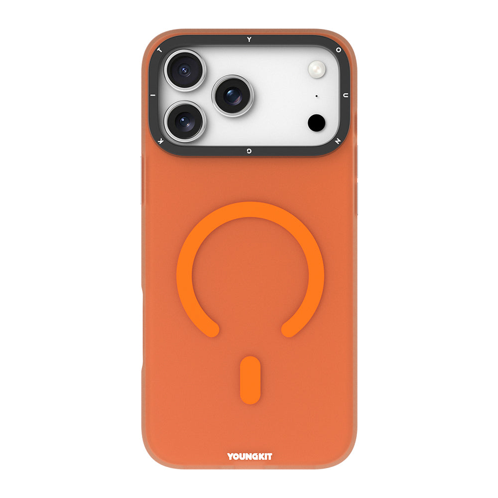 Apple iPhone 17 Pro Max Kılıf M-safe Şarj Özellikli Youngkit Hidden Sand Serisi Kapak