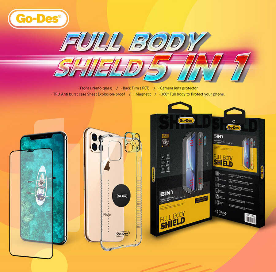 Apple iPhone 7 Go Des 5 in 1 Full Body Shield Beyaz