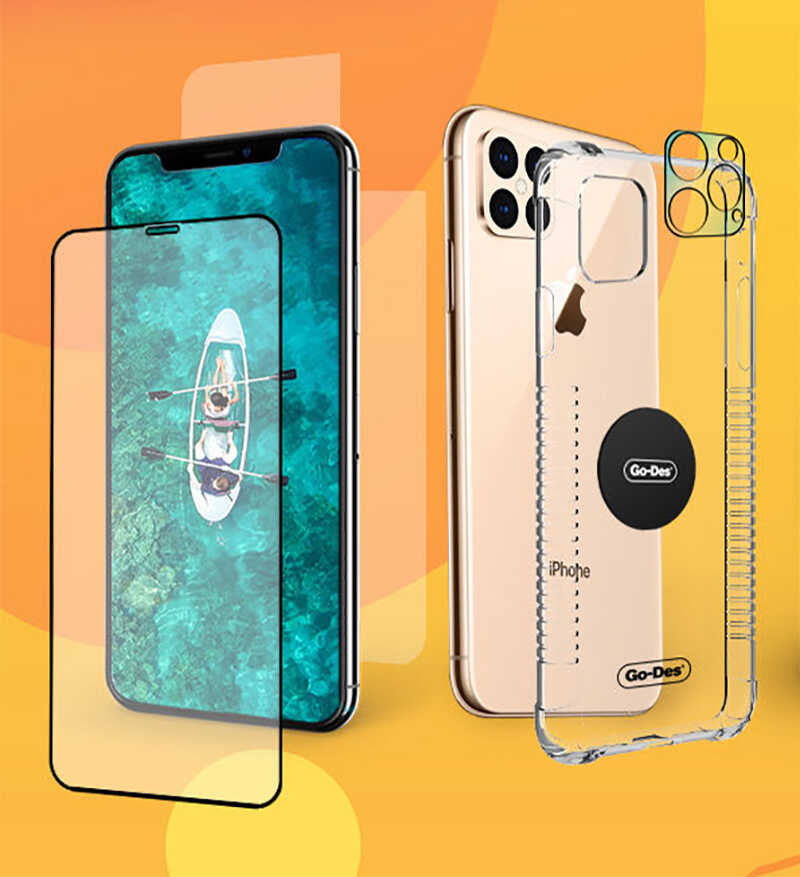 Apple iPhone 7 Go Des 5 in 1 Full Body Shield Beyaz