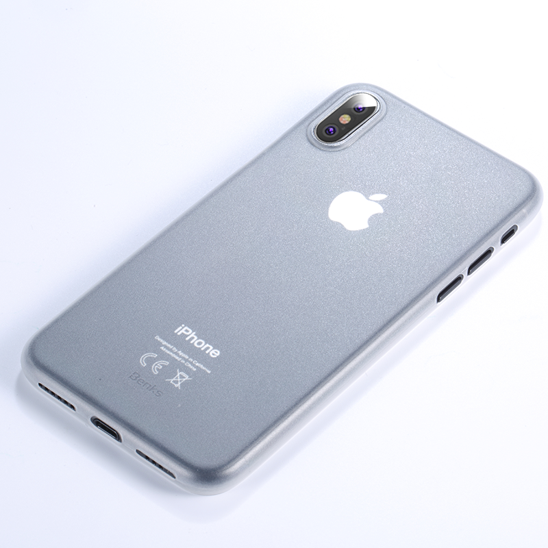 Apple iPhone X Kılıf Benks Lollipop Protective Kapak Transparan Beyaz