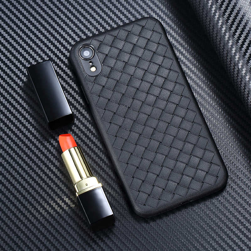 Apple iPhone XR Kılıf Benks Weavelt Tpu Protective Kapak Siyah