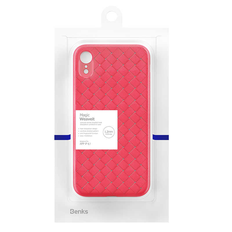 Apple iPhone XR Kılıf Benks Weavelt Tpu Protective Kapak Siyah