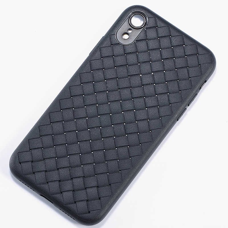 Apple iPhone XR Kılıf Benks Weavelt Tpu Protective Kapak Siyah