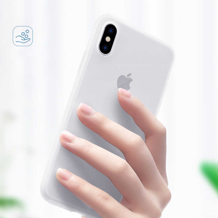 Apple iPhone XS 5.8 Kılıf Wiwu Skin Nano PP Kapak Beyaz