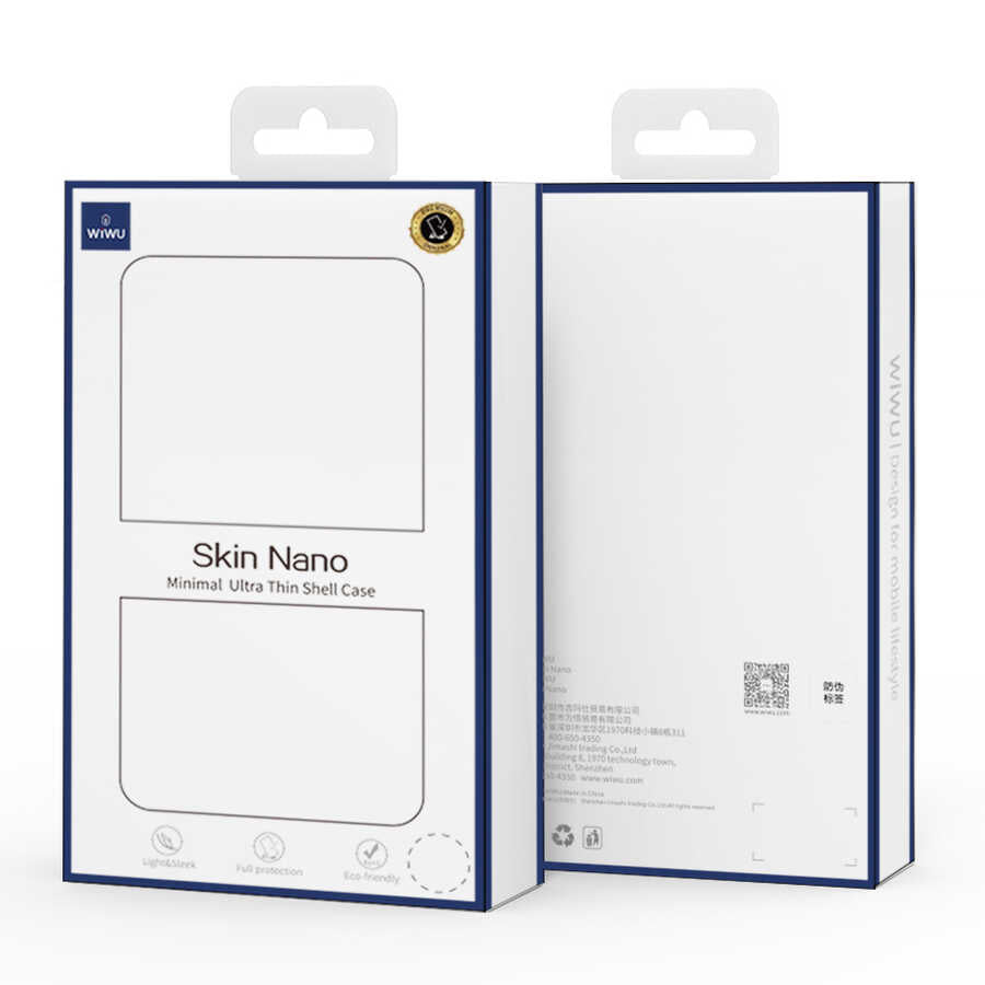 Apple iPhone XS 5.8 Kılıf Wiwu Skin Nano PP Kapak Beyaz