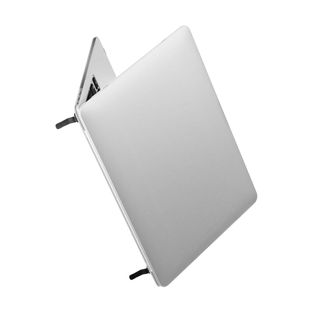 Apple Macbook 13.6" Air 2024 M2 A2681 Wiwu Macbook iShield Standlı Shield Kapak Beyaz