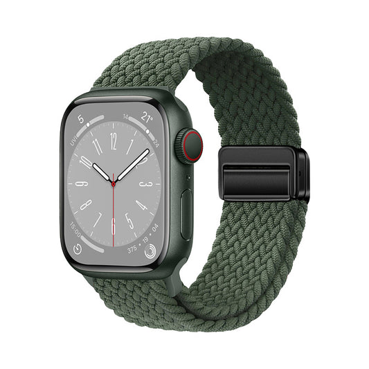 Apple Watch 10 46mm Zore KRD-134 Örgü Tasarımlı Hasır Kordon Strap Kayış