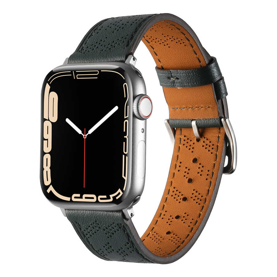 Apple Watch 38mm KRD-76 PU Deri Kordon Strap Kayış