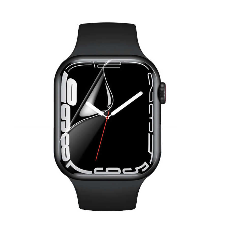 Apple Watch 40mm Go Des 2 in 1 Ekran Koruyucu Siyah