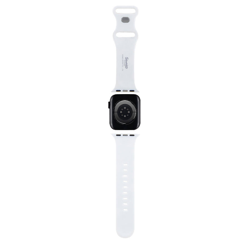 Apple Watch 40mm Hello Kitty Orjinal Lisanslı Etiket Graffiti Silikon Kordon Pembe