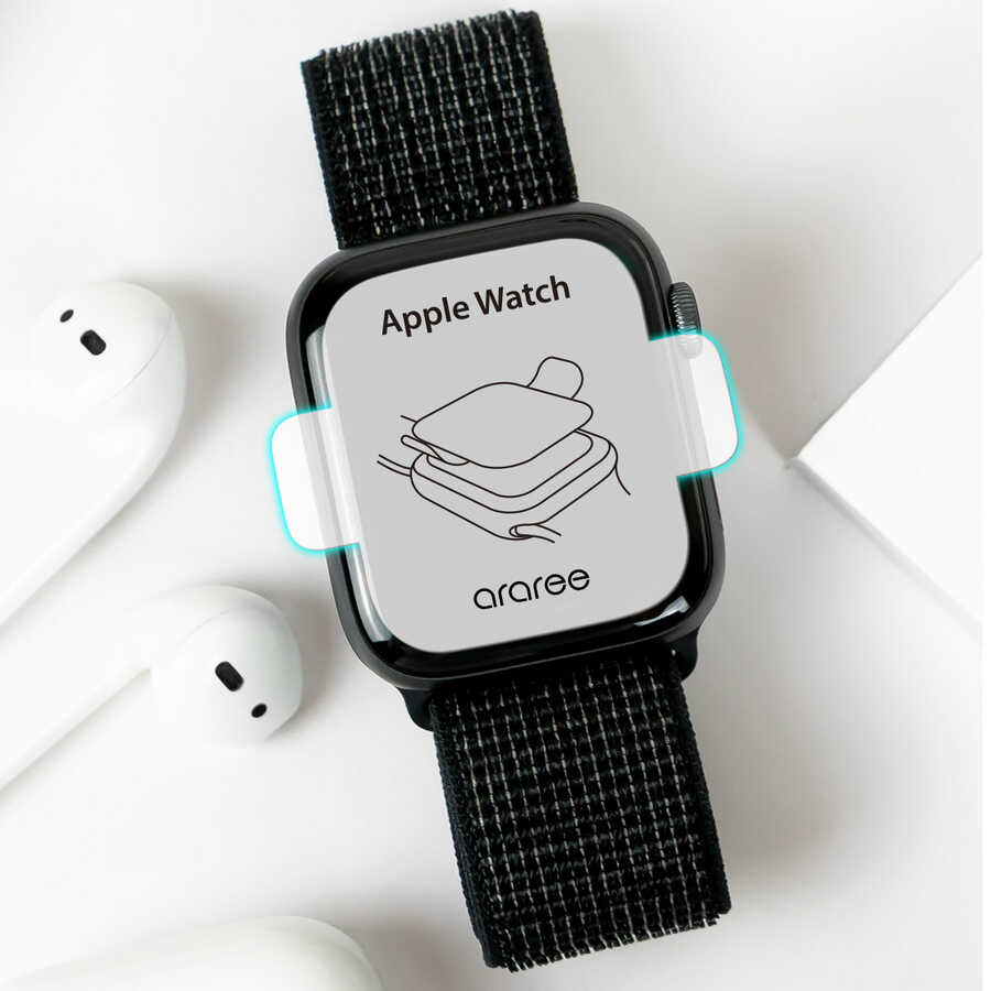 Apple Watch 40mm Pure Araree Diamond Ekran Koruyucu Renksiz